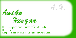 aniko huszar business card